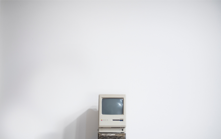 Old computer, like the outdated computer systems targeted in the WannaCry ransomware attack Old computer, like the outdated computer systems targeted in the WannaCry ransomware attack