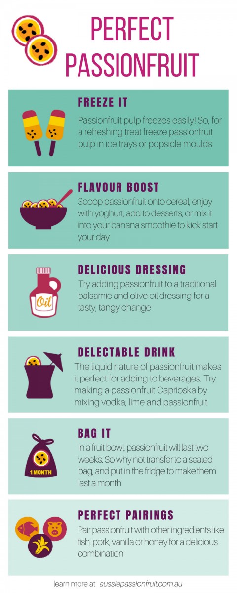 Tips for freezing, preparing and storing passionfruit