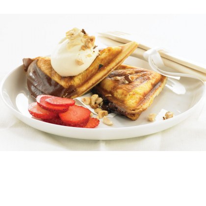 Chocolate and Hazelnut Fondant Jaffle