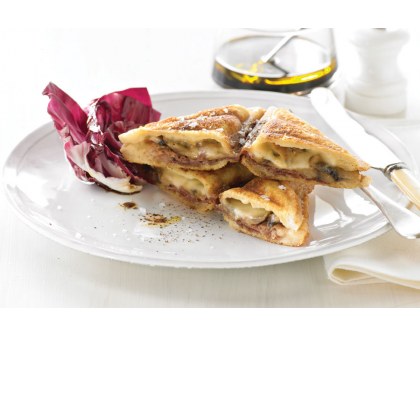 Garlic Mushrooms, Taleggio and Prosciutto Jaffle