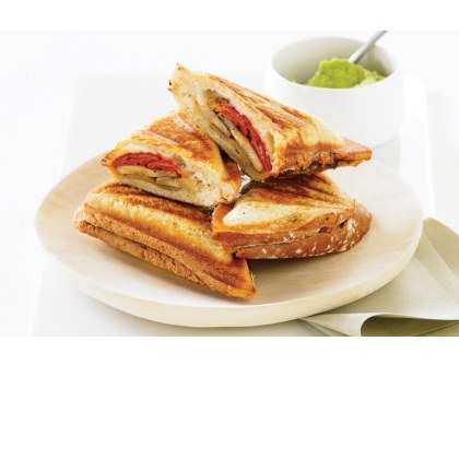 Roasted Capsicum, Mushroom and Goat's Cheese Jaffle