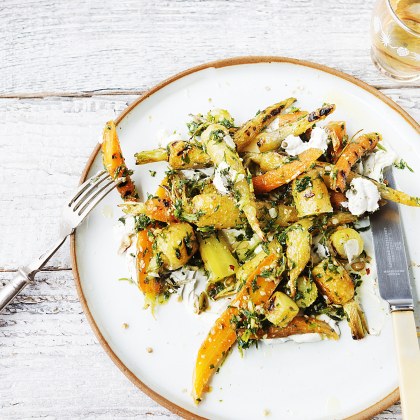 Smoked Yoghurt and Carrot Salad