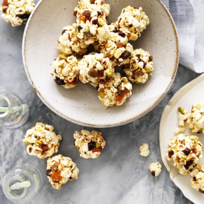 Fruit and Nut Popcorn Balls