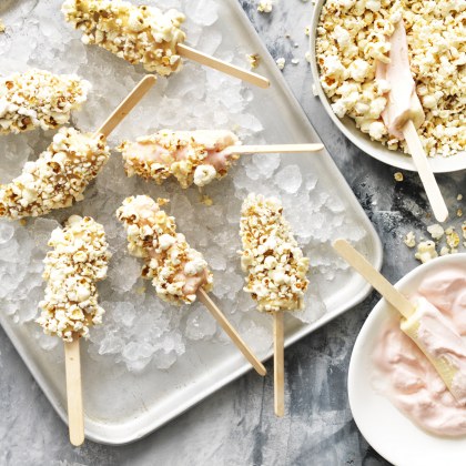 Banana and Popcorn Pops