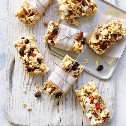 Popcorn Coconut Slice