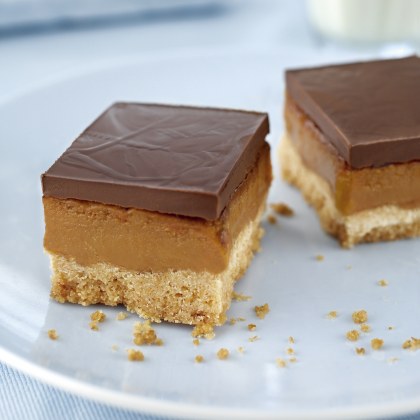 Yummy Dark Caramel Sticky Slice