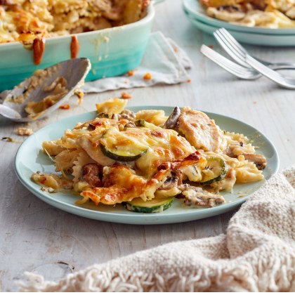 Chicken, Mushroom and Zucchini Bake