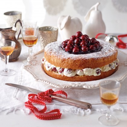 Victorian Tea-Cake with Cherry Cream Filling