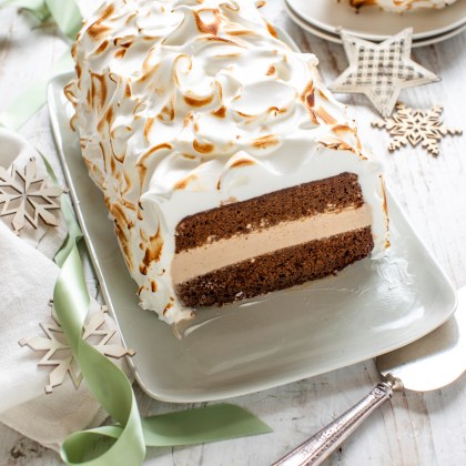 Christmas Gingerbread Bombe Alaska