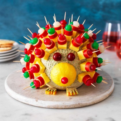 Cheese and Cocktail Onion Party Hedgehog