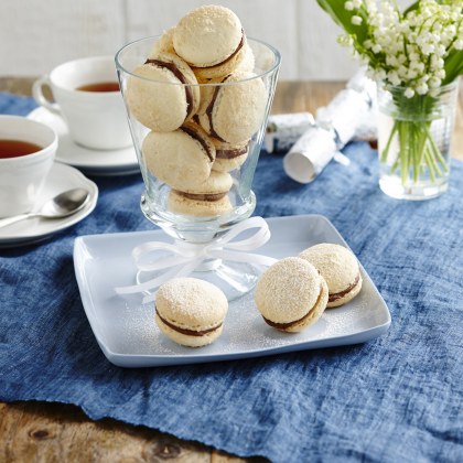Coconut Snow Macarons