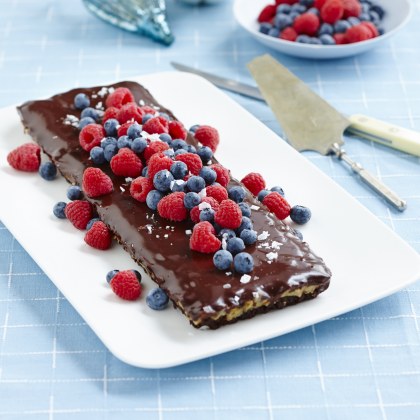 Celebration Salted Caramel, Peanut and Chocolate Tart