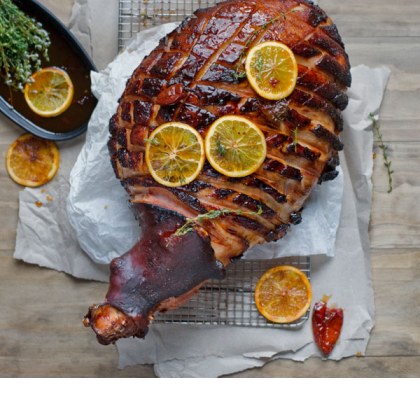 Baked Ham with Chipotle Orange Glaze