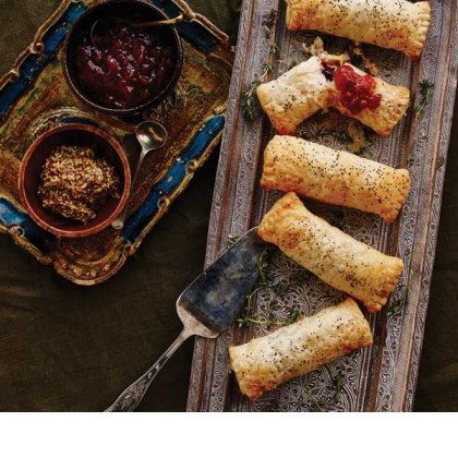 Shredded Ham and Cranberry Pockets