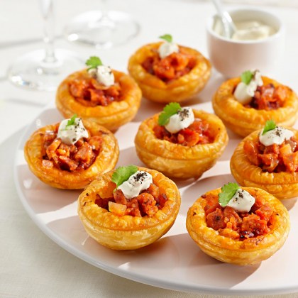 One Bite Chorizo Tarts