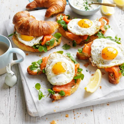 Egg and Smoked Trout Croissants