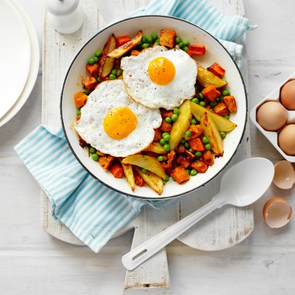 Aussie Bubble and Squeak with Fried Egg Topper