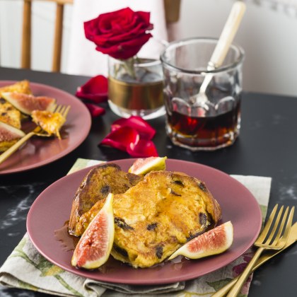 French Toast with Cointreau Maple Syrup