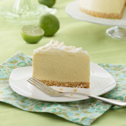 White Chocolate Lime Angel Cheesecake