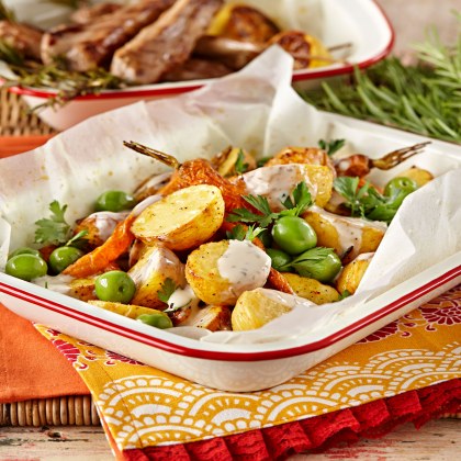 Roasted Moroccan Potato and Carrot Salad