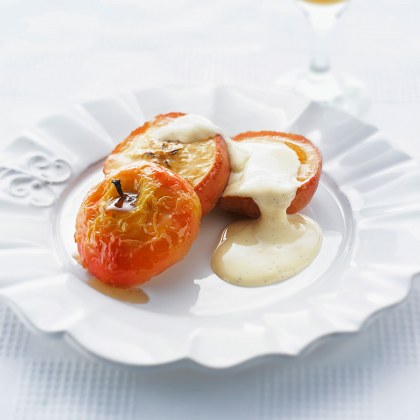 Baked Apples with Creamy Vanilla Bean Custard