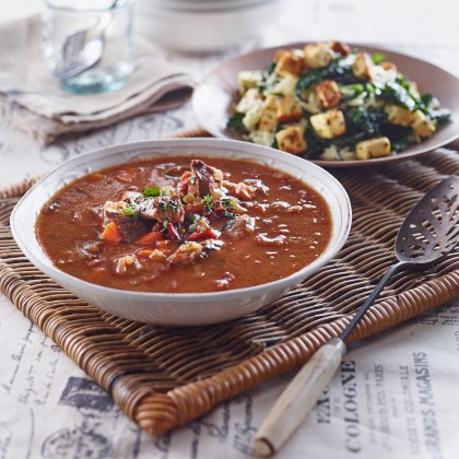 Greek Lamb with Baked PHILLY and Risoni