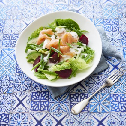 ZOOSH Light Lunch Smoked Salmon and Beetroot Salad