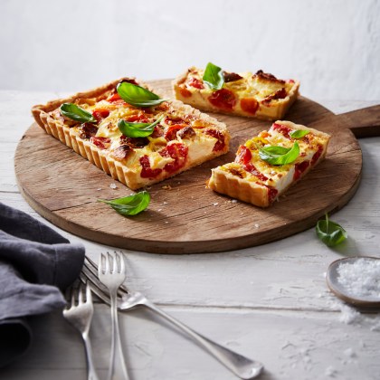 Tomato and Goats Cheese Tart