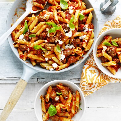 Tomato and Italian Sausage Penne