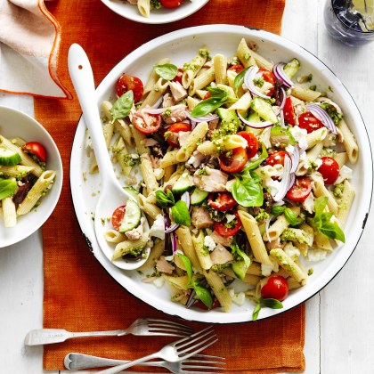 Tuna and Pesto Pasta Salad