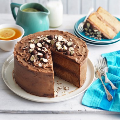 Malted Milk Cake with Malted Frosting