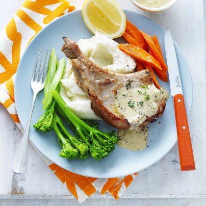 Milk Braised Pork Loin Chops
