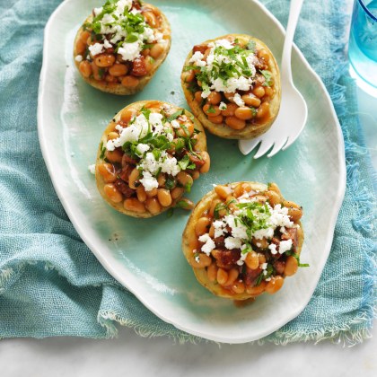 Baked Bean Potato Boats
