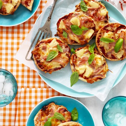 Mini Hawaiian Pizzas