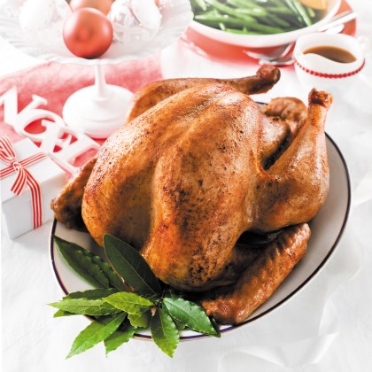 Roast Turkey with Fig and Apricot Stuffing