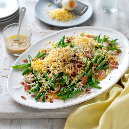 Green Bean, Bacon and Egg Salad