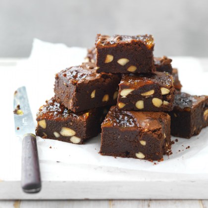 Almond and Marmalade Brownies
