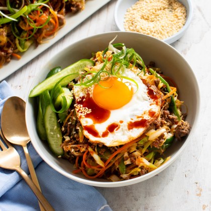 Korean Sesame Beef Noodles