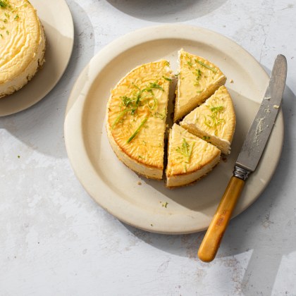 Baked Lime Cheesecake (sugar-free)