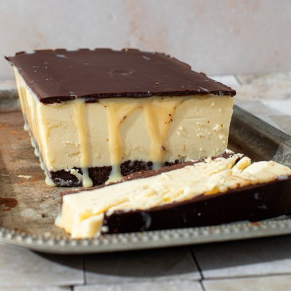 Chocolate Topped Caramel Slice