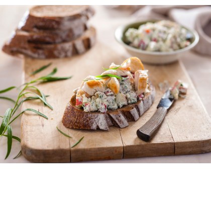 Chicken, Blue Cheese, Apple and Walnut Sandwich