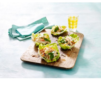 Asian Chicken and Herb Lettuce Cups