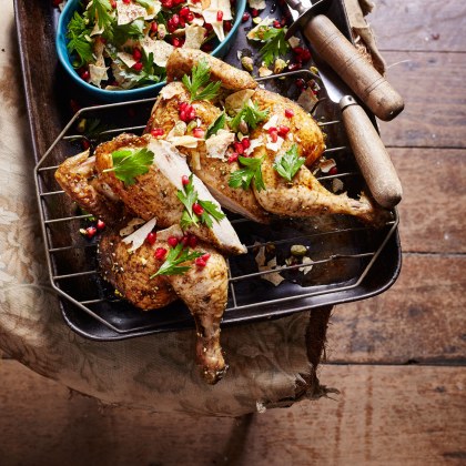 Flattened Zaatar Lilydale Whole Chicken