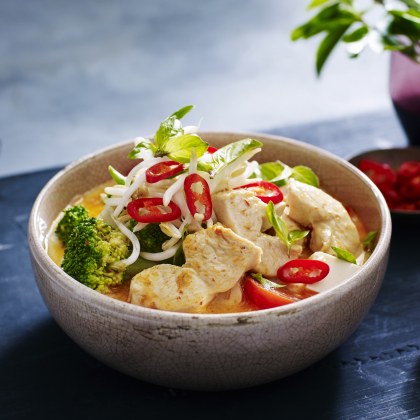 Tofu and Chicken Laksa