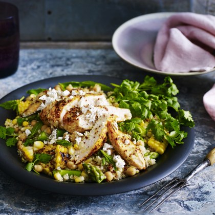 Moroccan Style Chicken Warm Salad