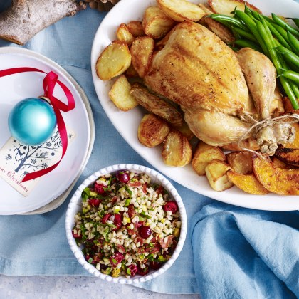 Barley, Cranberry and Pistachio Stuffing