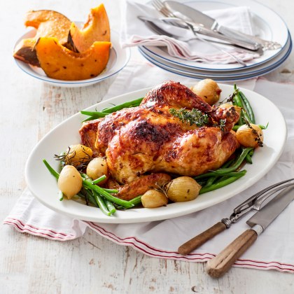Maple Glazed Roast Chicken