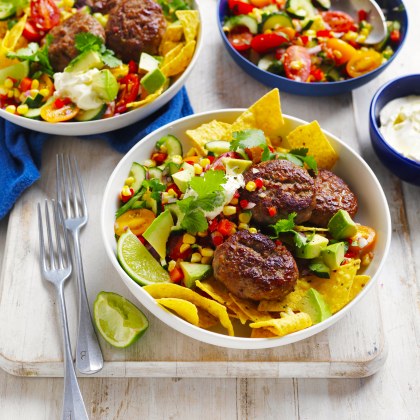 Mexican Turkey Rissoles with Fresh Salsa