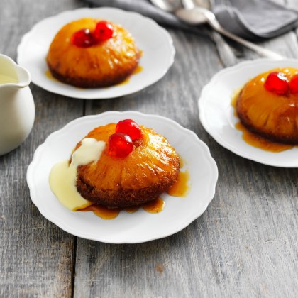 Mini Pineapple Upside Down Cakes