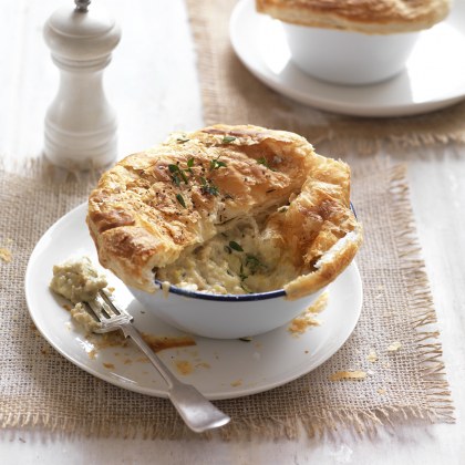 Chicken, Leek and Mushroom Pies